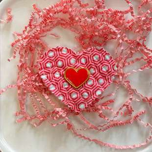 With All My Heart Brooch